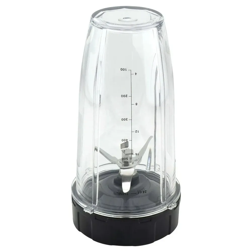 Customizable Blender Replacement , 2 24Oz Cups with To-Go Lids, 7 Fins Extractor Blade