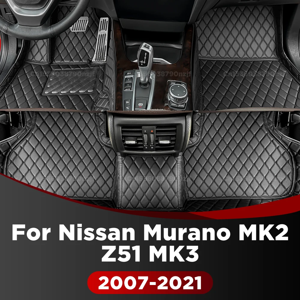 

For Nissan Murano MK2 Z51 MK3 2007-2021 Custom Car Floor Mat Automobile Carpet Cover Interior Accessories Protective Pad Parts