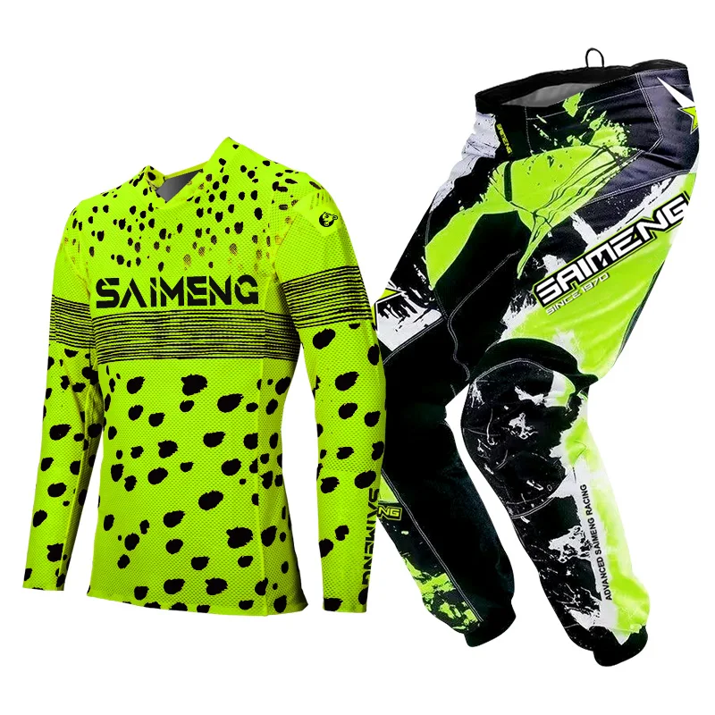 motocross gear set child boy girl 5 6 7 8 9 10 11 12 13 14 15 years old Off-road Enduro jersey and pants for Kids racing MX MTB