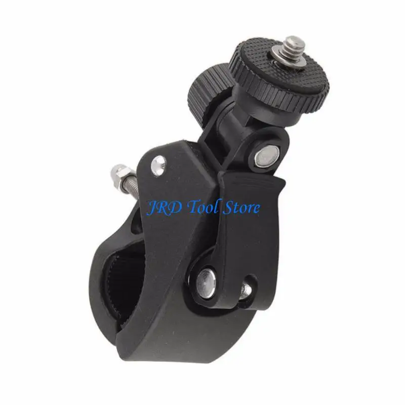 A2UD Flashlights Mount Holder 180 Rotating Bicycles Clip Clamps for Action Camera