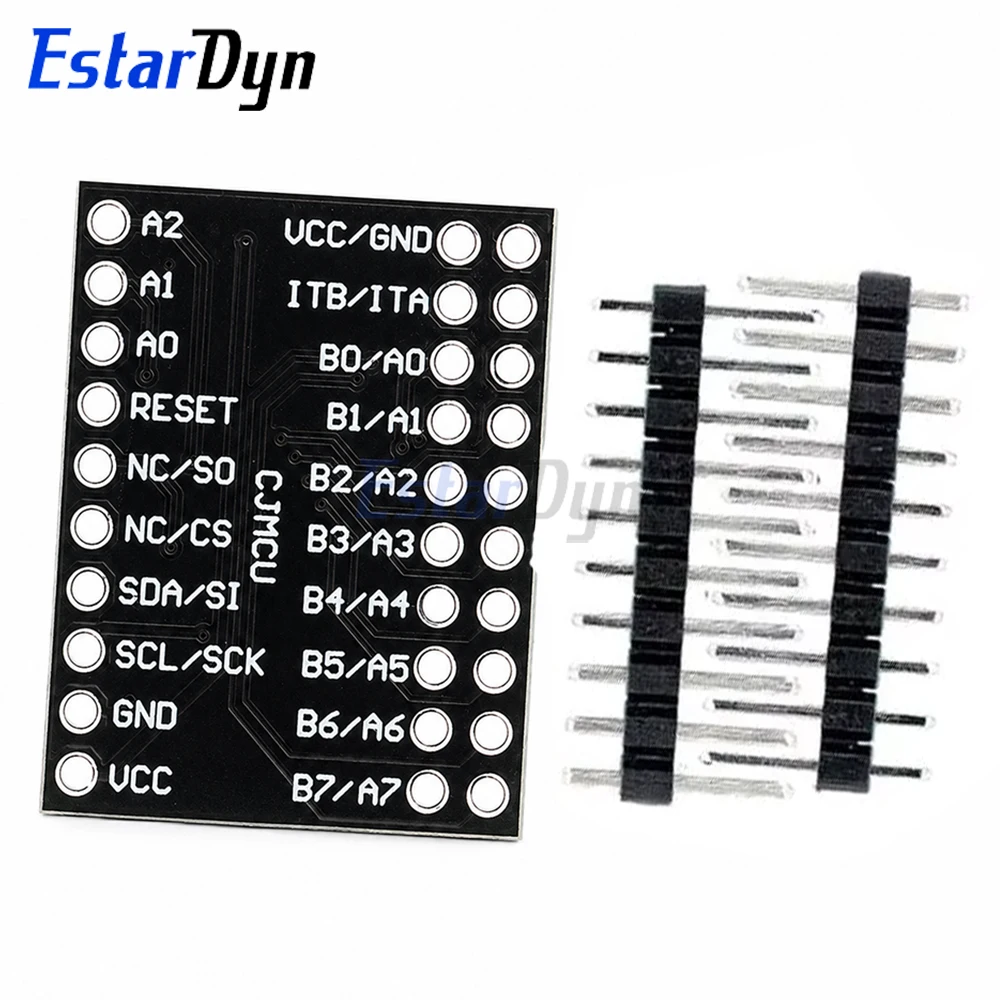 Estardyn 2pcs MCP23017 Serial Interface Module IIC I2C SPI Bidirectional 16-Bit I/O Expander Pins 10Mhz Serial Module