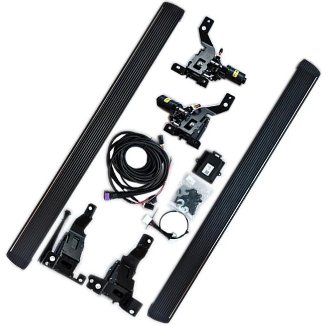 Concealed Electric Side Steps, Automatic Power Running Boards with Brackets for Aito M7 EV SUV, Direct Bolt-On Aluminum, Matte B