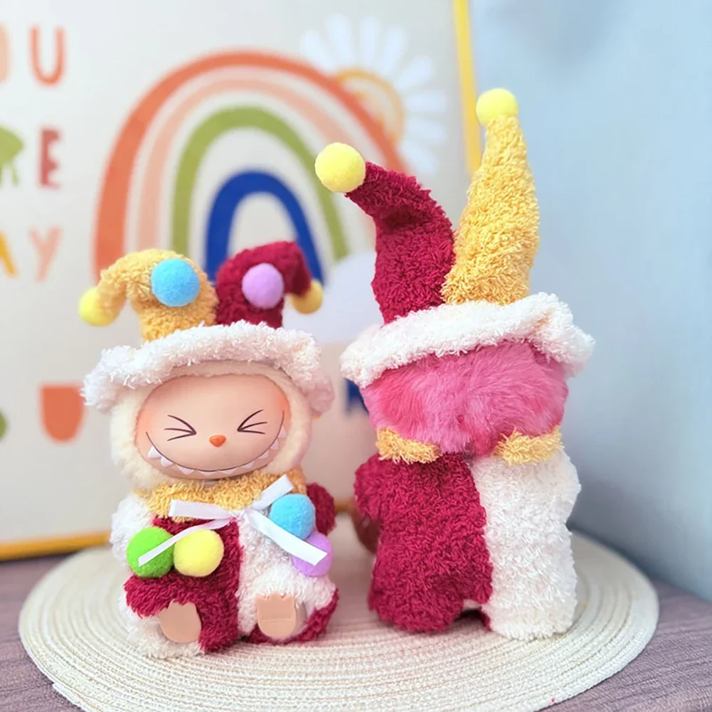 Clown Set Trendy Outfit for 15/17cm Ropa Labubu High Energy Series Ahead Mini Doll Clothes V2/V3 Fashion Style