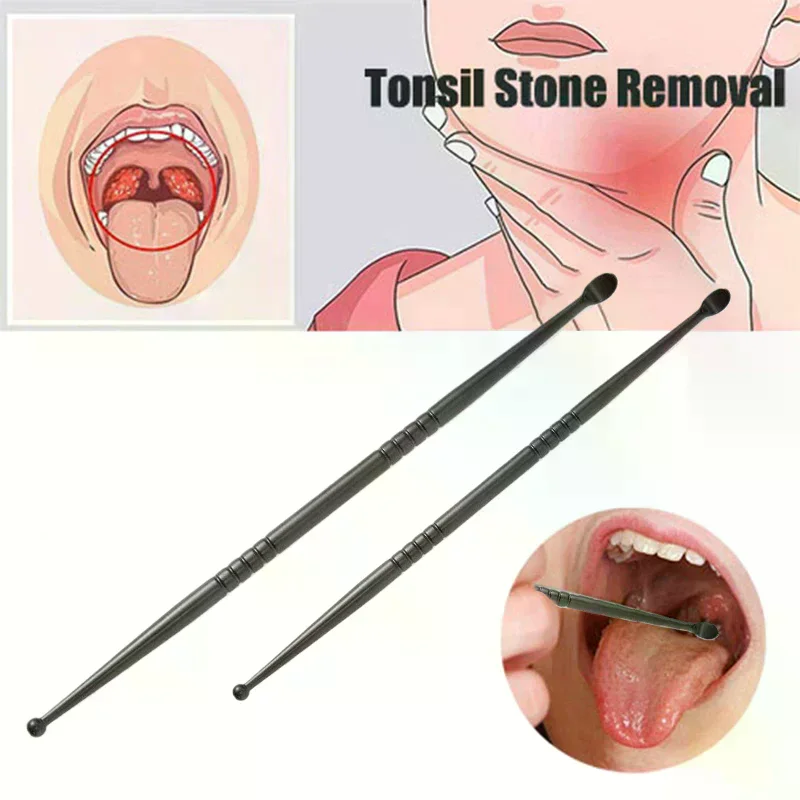 Tonsil Stone Removal Ear Wax Remover Stainless Steel Remover Mouth Cleaning Care Tools Tonsil Stone Remover Health Care 1pcs
