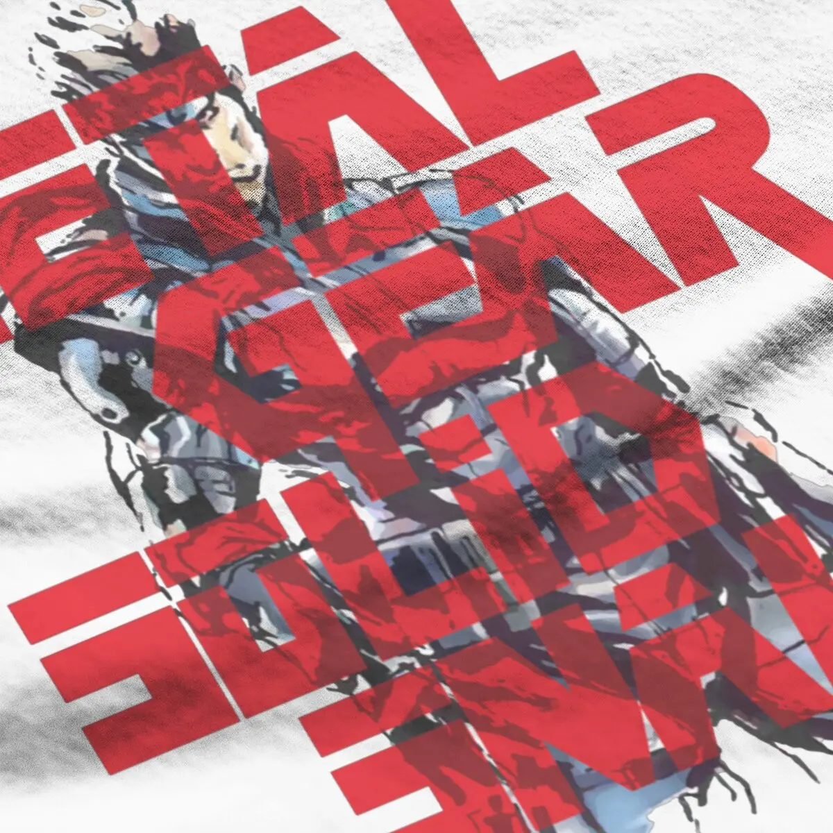 メンズメタルギアTシャツ,ソリッドスネークTシャツ,ヴィンテージ特大シャツ,グラフィックTシャツ,綿100%,プリント,ラージサイズ