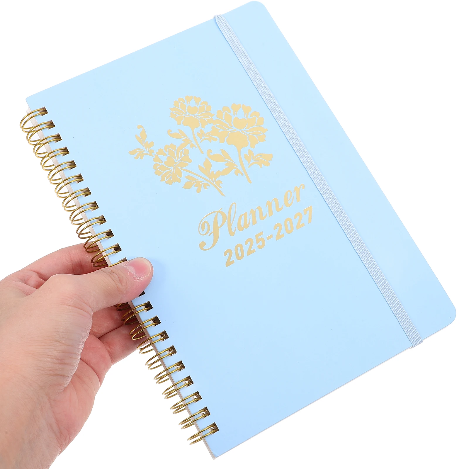 2025 2027 Academic Planner Diary Schedule Notebook Blue Cover High Durability Spiral Weekly Planner School Homeschool Gifts