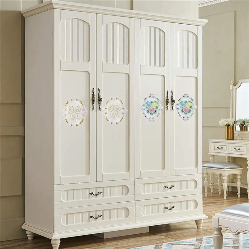 ABGG-10Pcs Wood Carved Applique Frame Onlay Unpainted Furniture Decoration Unpainted Oval Patterns 21X15cm