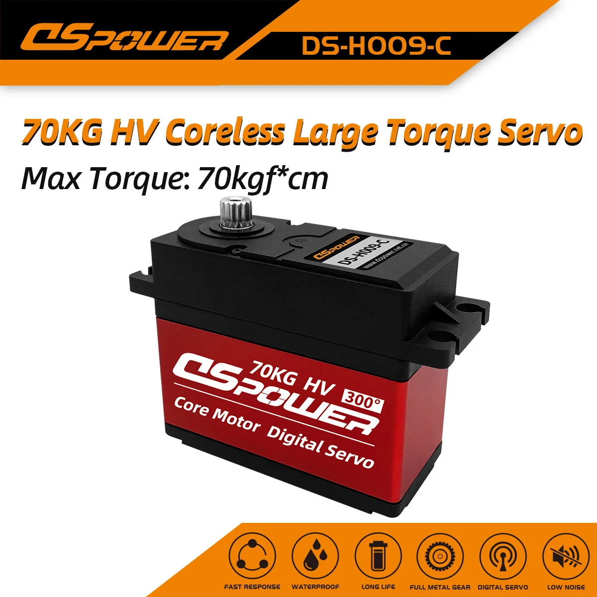 70KG large torque industrial grade servo automation equipment gripper industrial robot lawn mower servo
