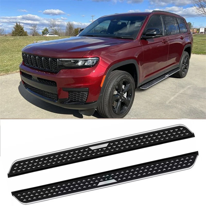 Side Step Pedal Running Board Nerf Bar Fits for Jeep Grand Cherokee L 2021-2023