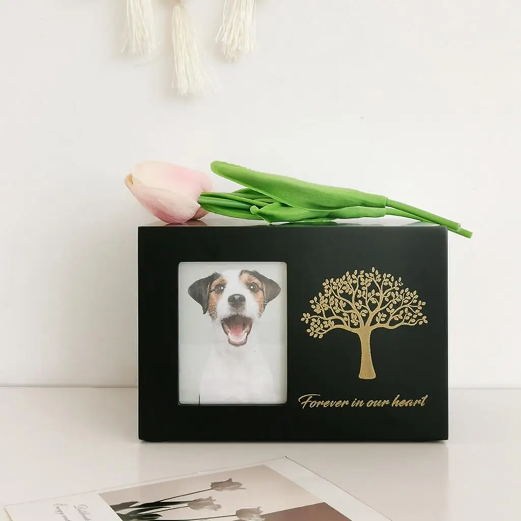 Pet Cremation Urn Wood Commemorate Souvenir Gifts Funeral Supplies Pet Dog Urns