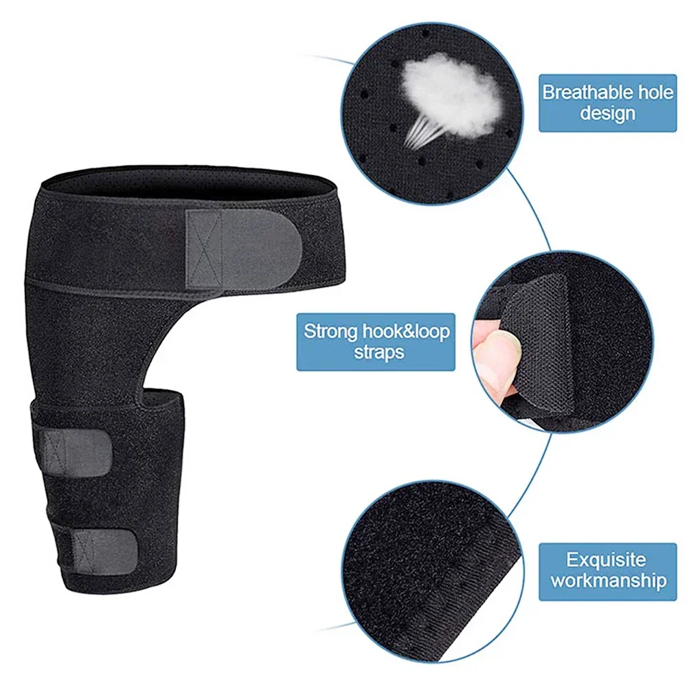 Tcare Sciatica Nerve Pain Relief Thigh Compression Brace for Hip Joints Arthritis Groin Wrap Brace Protector Belt Legwarmers New