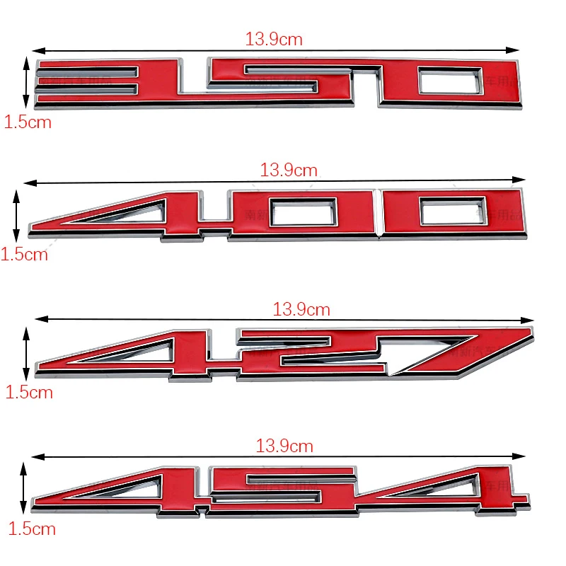 معدن 427 350 شعار 400 454 سيارة درابزين شارة الجذع ملصق لاصق لامع ورائع لشروليه ZR1ZL1 كامارو كورفيت C8 كوبيه اكسسوارات