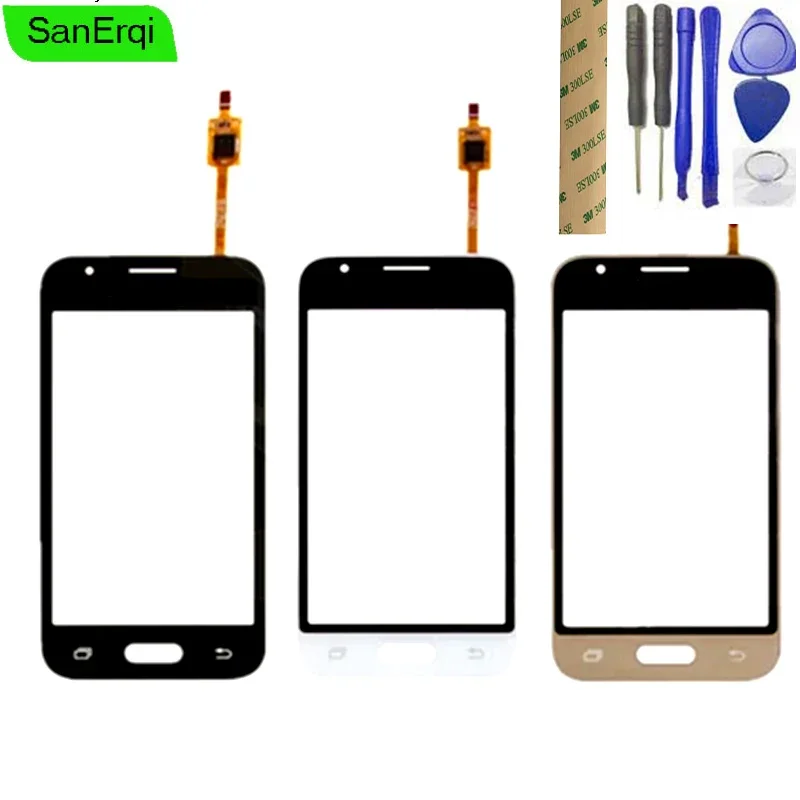 Para samsung galaxy j1 mini j105 SM-J105Y j105h j1 j106 tela de toque painel frontal digitador lente exibição vidro sensor sanerqi