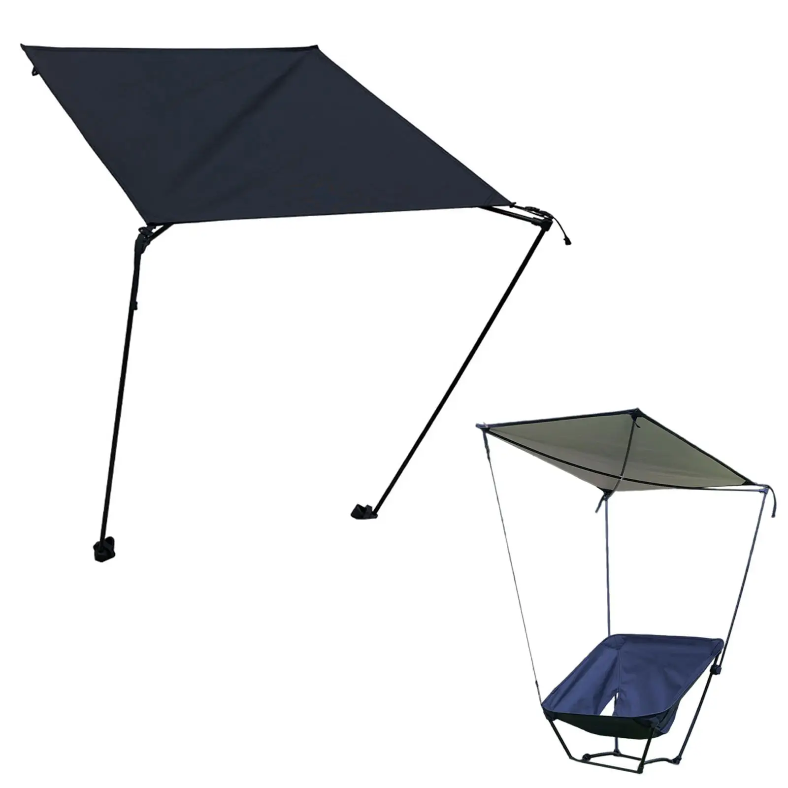 Outdoor Camping Chair Sunshade Sun Protection Portable Sun Shelter for Outdoor Fishing Accessories Traveling Backpacking Picnic