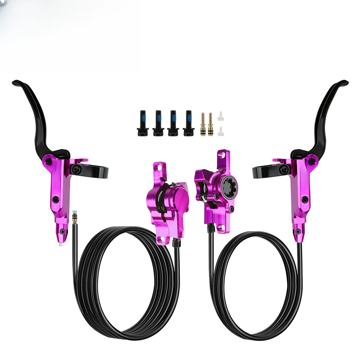 Dual Piston Hydraulic Disc Brake CNC Aluminum Alloy 160-203mm 74mm Post Mount Mineral Oil System For Mountain Bike Cycling Parts