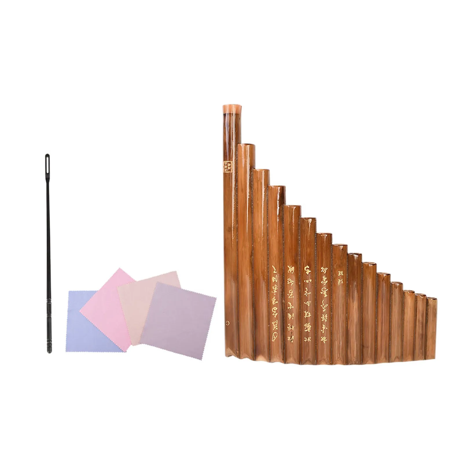 

1 шт. бамбуковая пан-флейта с 15 отверстиями, портативная пан-флейта для начинающих, традиционный музыкальный инструмент для студентов и любителей музыки