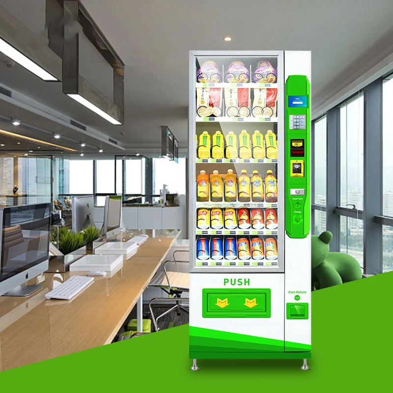 

24 Hours Self-service Drink and Snack Vending Machine For Sell Beverage Customizabled