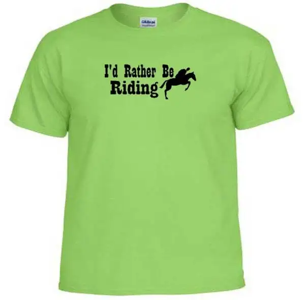 Kids Horseback Riding I'D Rather Be Horse Equestrian T Shirt