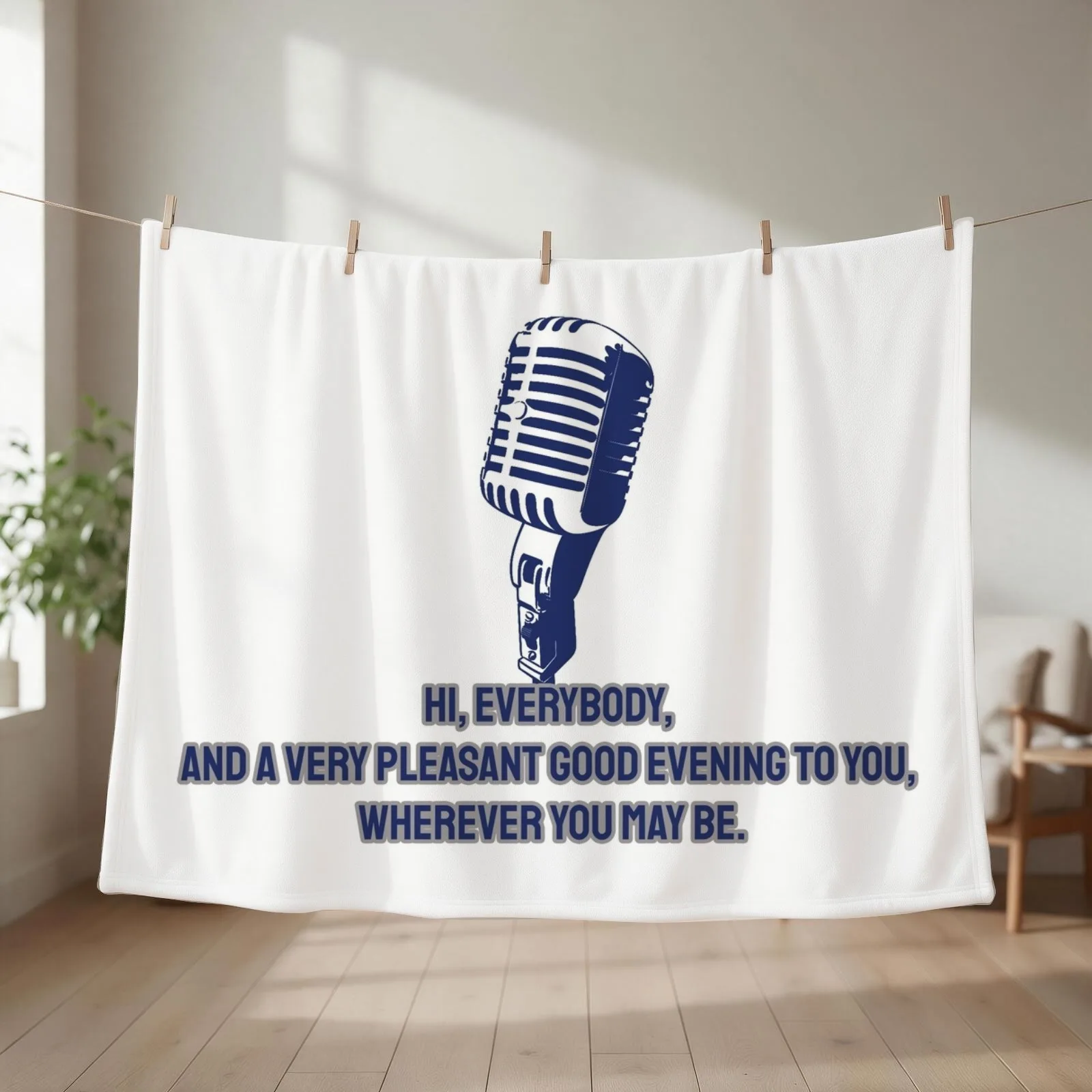 Vin Scully Quote Throw Blanket couch cozy soft plush fuzzy picnic outdoor blanket