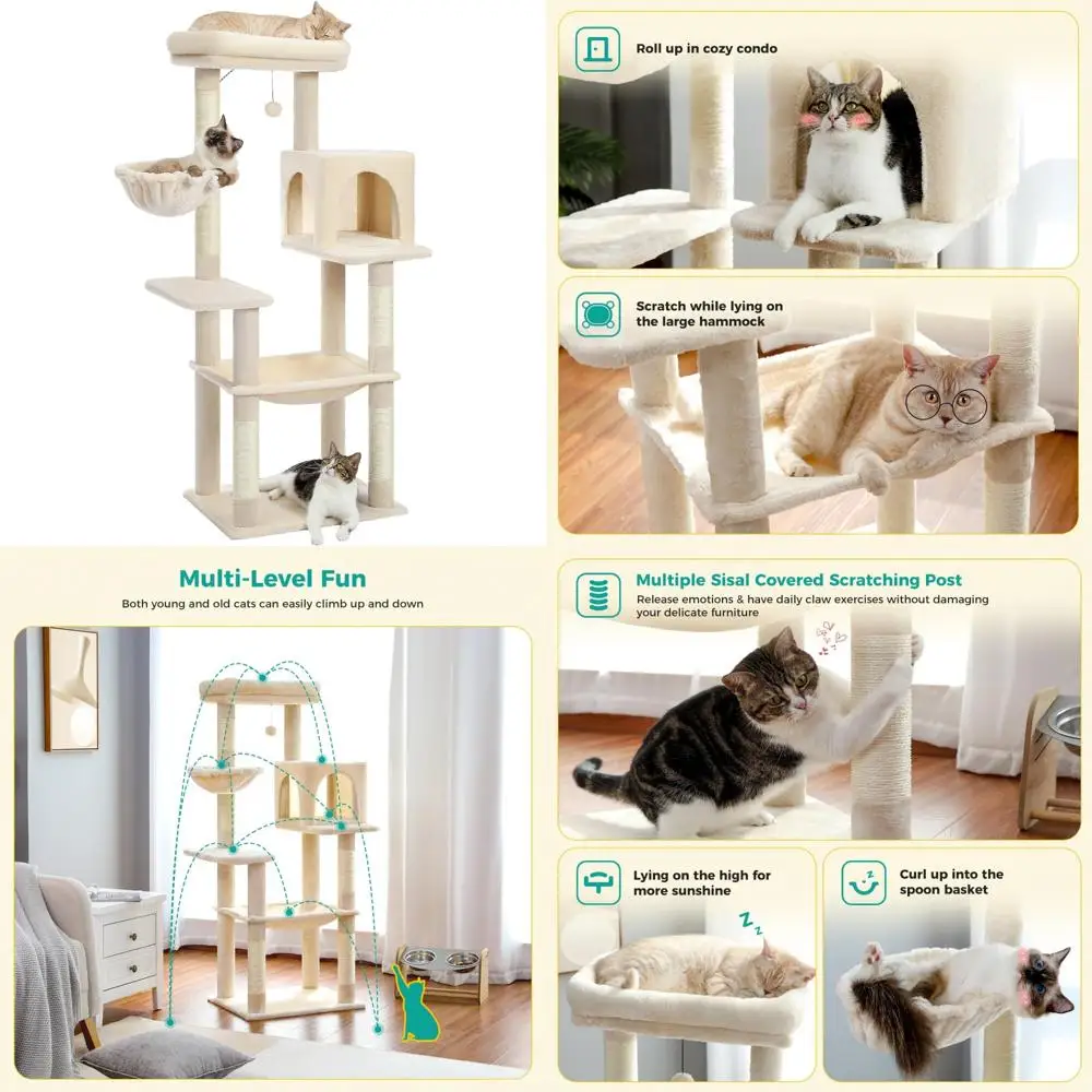 Indoor Cat Tower Wi… - image
