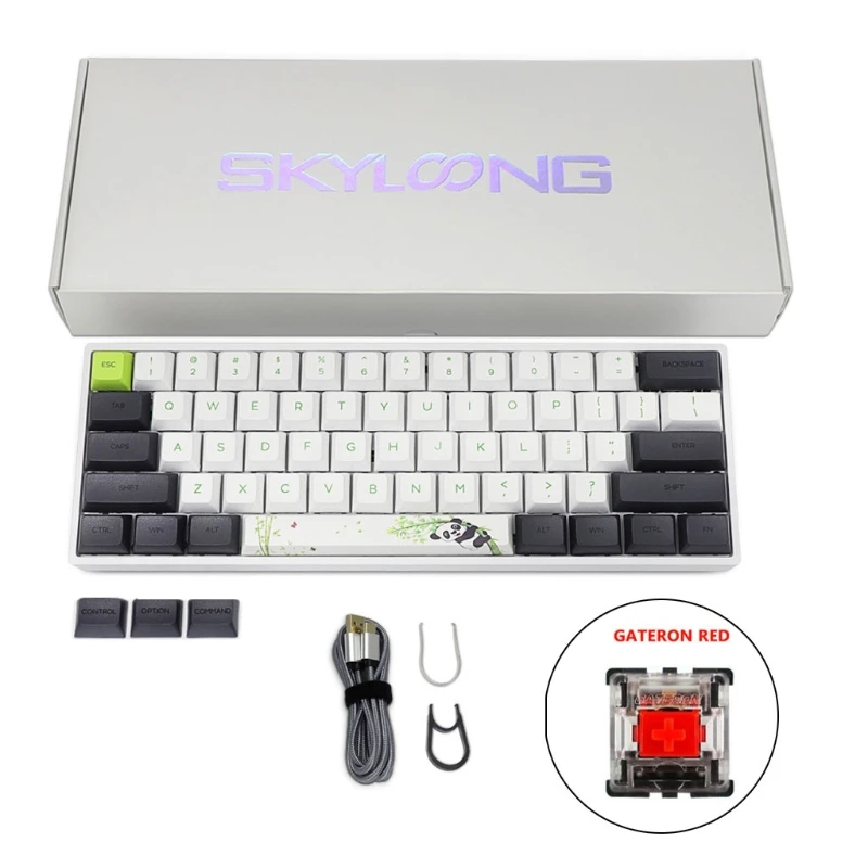 

SK61S USB 60% Mechanical Keyboard Gateron Keyboard RGB Optical Drop Shipping