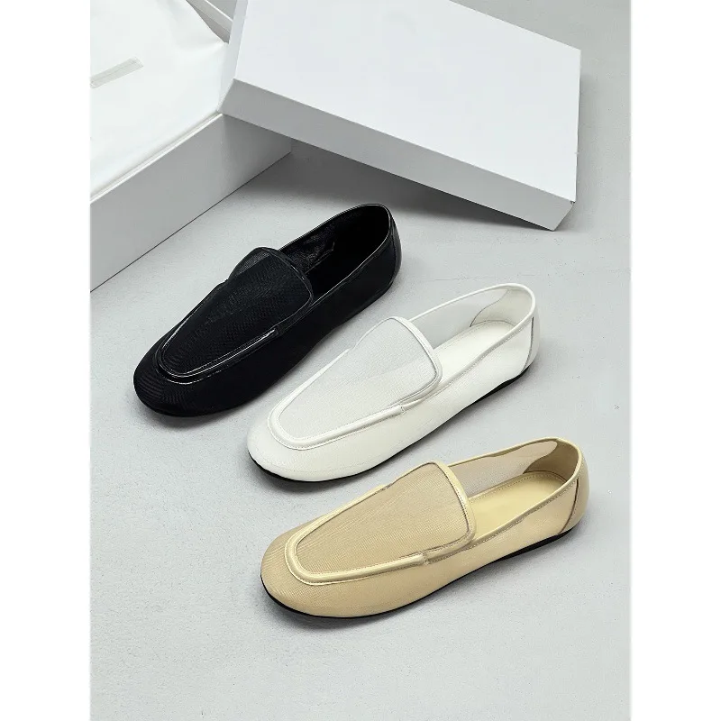 

Dave&di Minimalist Mesh Flat Loafers For Women Comfortable And Breathable Single Shoes Summer Woman Shoes Shoes For Woman Loafer