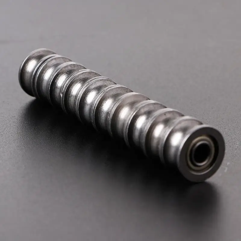 N7MD 10Pcs U624ZZ Ball Bearing Guide Pulley For Rail Track Linear Motion System 4X13X7mm Mounted Bearing