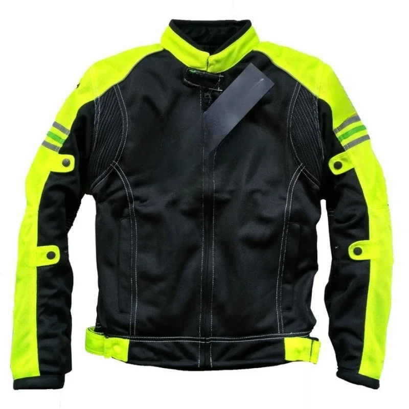 Summer mesh breathable cycling suit, men's motorcycle anti-drop knight suit with protective gear