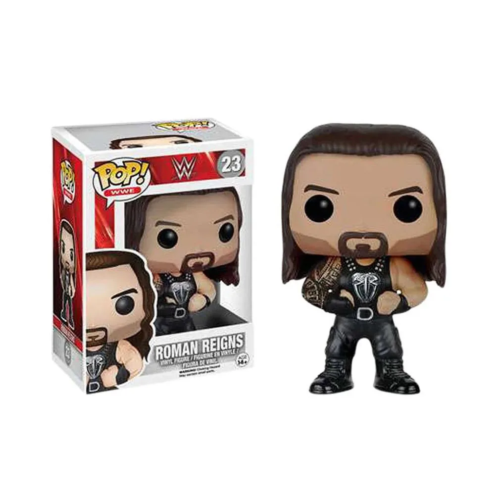 Funko Pop WWE Roman Reigns # 23 أندرتيكر # 08 # 69 جون سينا # 59 أج لي # 12 دمى من الفينيل على شكل شخصيات الحركة هدايا للأطفال #4