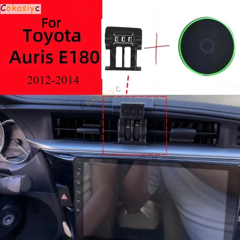 Suporte magnético para telefone, suporte especial para toyota auris e180 2012 2013 2014, base de carregamento sem fio, acessórios para carros