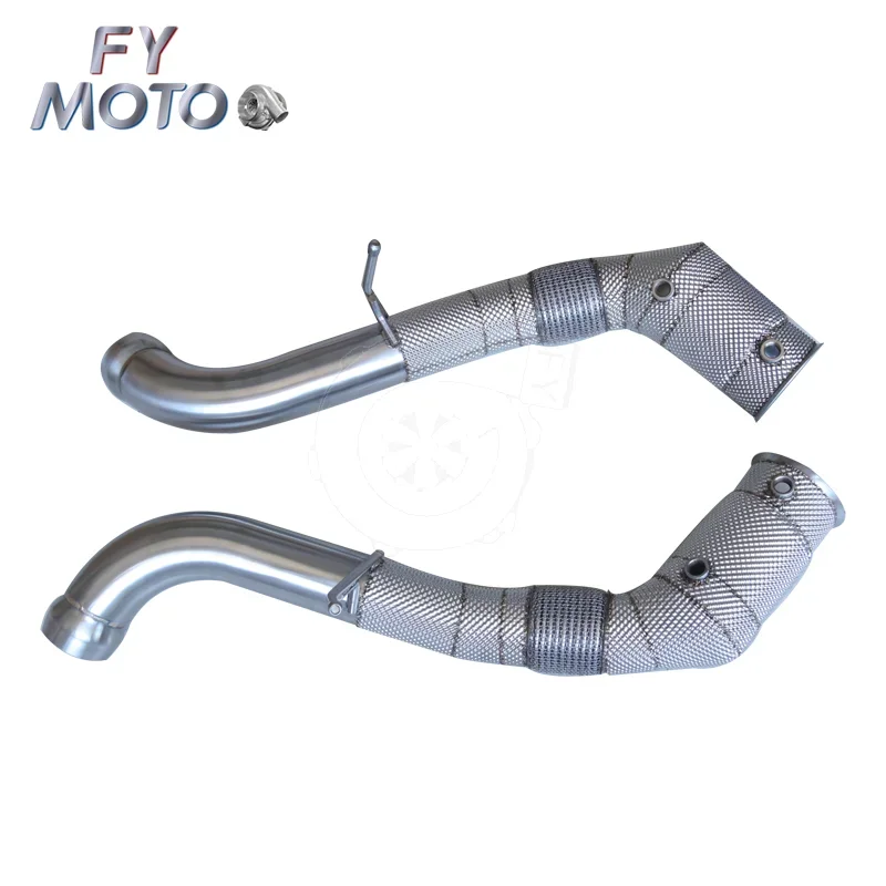 Exhaust catless Downpipe For McLaren 570S with heat shield