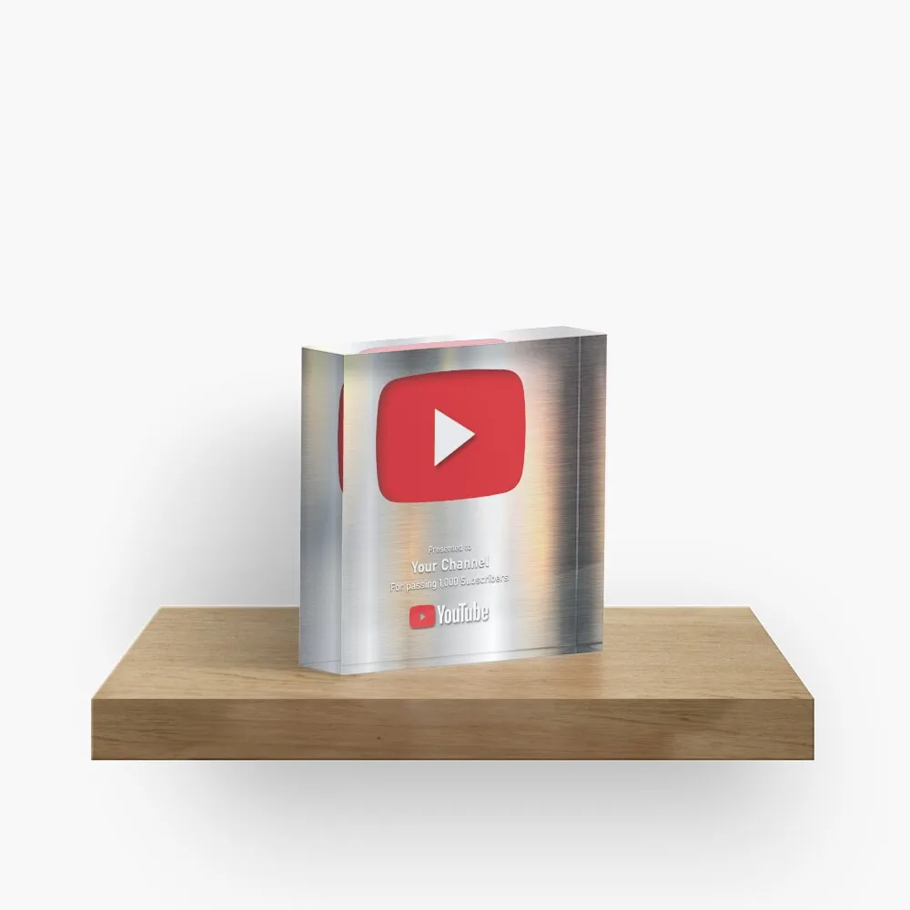 Send Me A Message Youtube Award Plaque Acrylic Block Cute Clear Decor Bedroom Funny Room Family Decoration Transparent Process