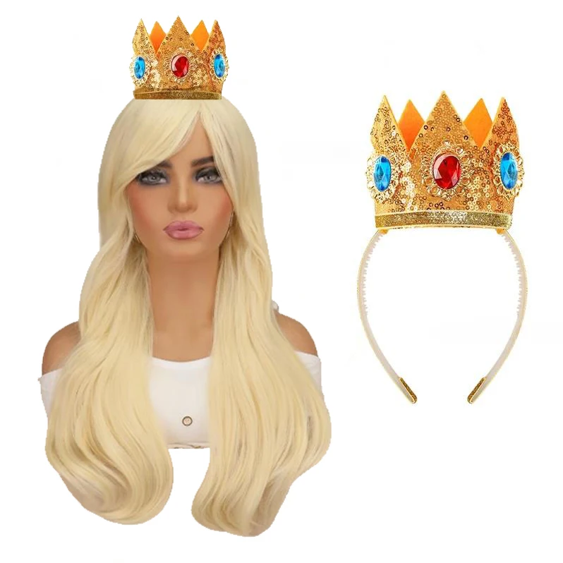 Anime Rosalina Prinzessin Perücken Damen Erwachsene Anime Galaxy Rogetta Cosplay Perücke Geburtstag Party Karneval Haar