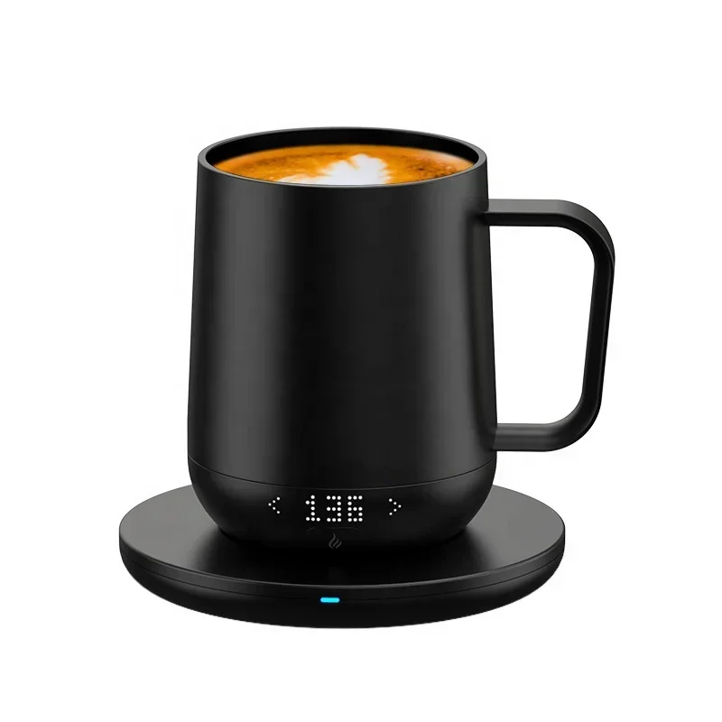12oz Smart Mug App Temperature Control Smart Drinkware 4-hr Battery Life, Warmer Wireless Heated Coffee Cup