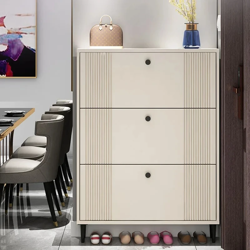 

Storage Display Shoe Racks Cabinet Entryway Organizer Nordic Indoor Shoe Cabinet Dust Proof White Scarpiera Home Furniture