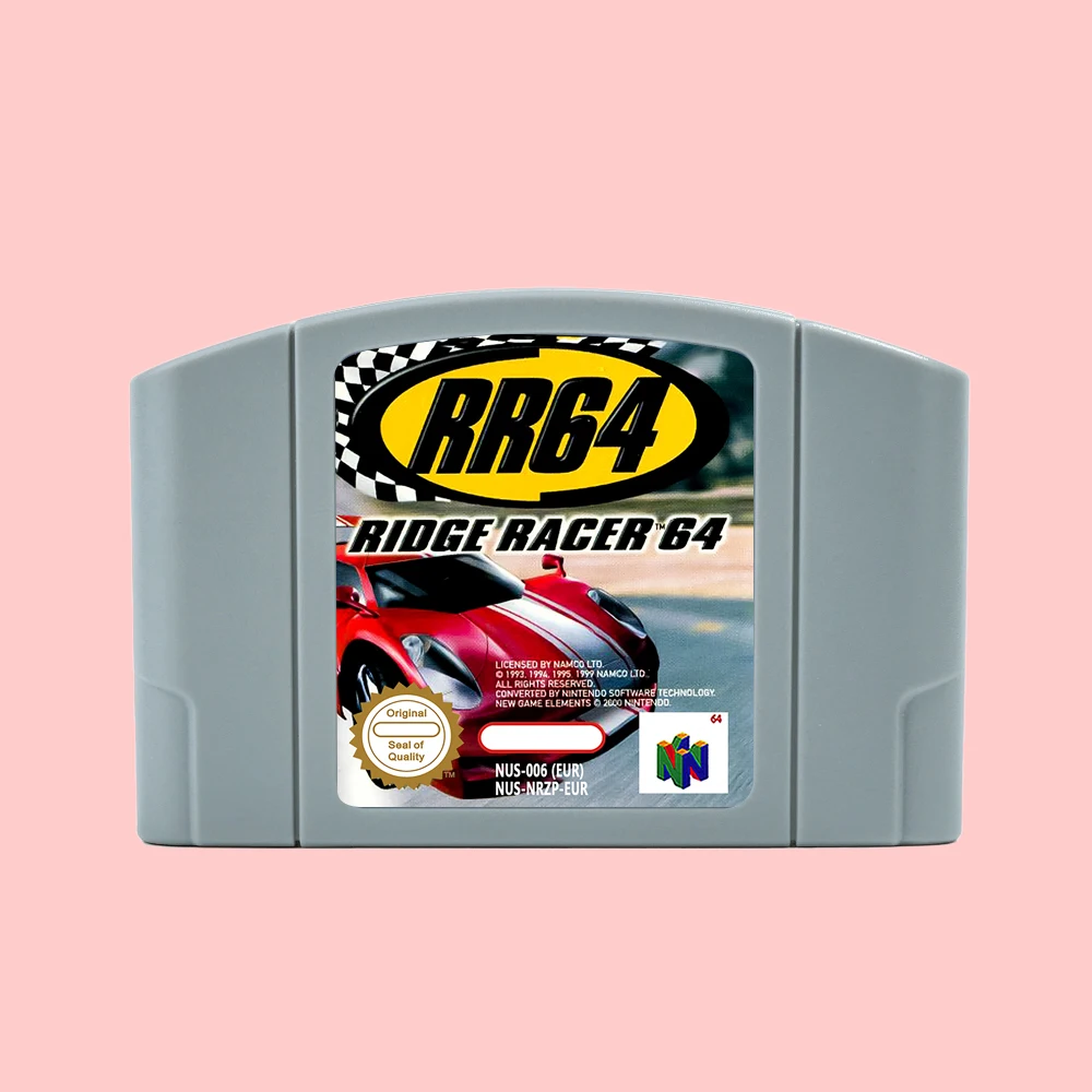 RR64 - Ridge Racer 64 Game Cartridge For N64 EUR PAL Retro 64 Bit Game Consoles