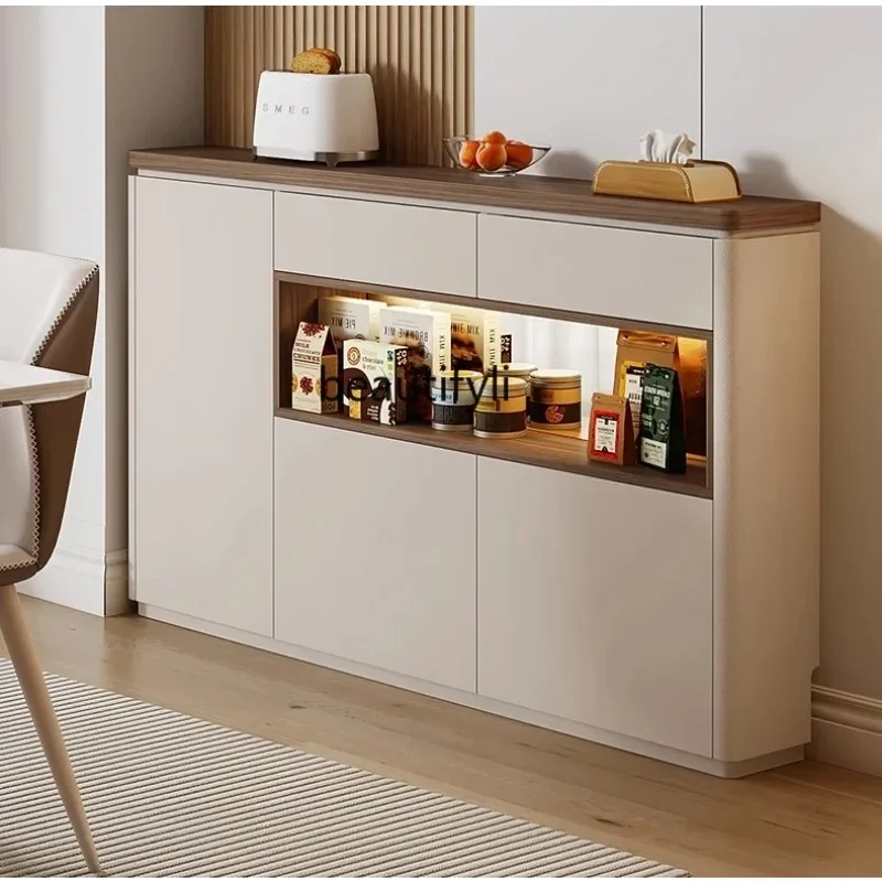X  F109 Minimalist and ultra-thin sideboard with wall integrated storage cabinet extremely narrow sideboard kitchen