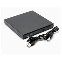 A74Z External CD DVD Drive, USB 2.0 Slim Protectable External CD-RW Drive DVD-ROM Burner Player for Laptops Desktop PC