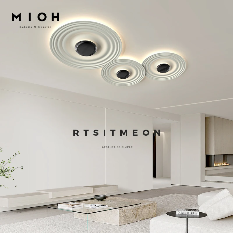 Minimalist living room light ceiling light cream wind advanced Italian living room main light simple modern lamps