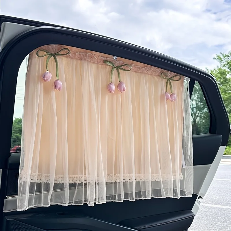 

Автомобильная солнцезащитная и теплоизоляционная шторка - Двухслойная шторка для окон с защитой от УФ-излучения, нагрева и бликов, простая установка