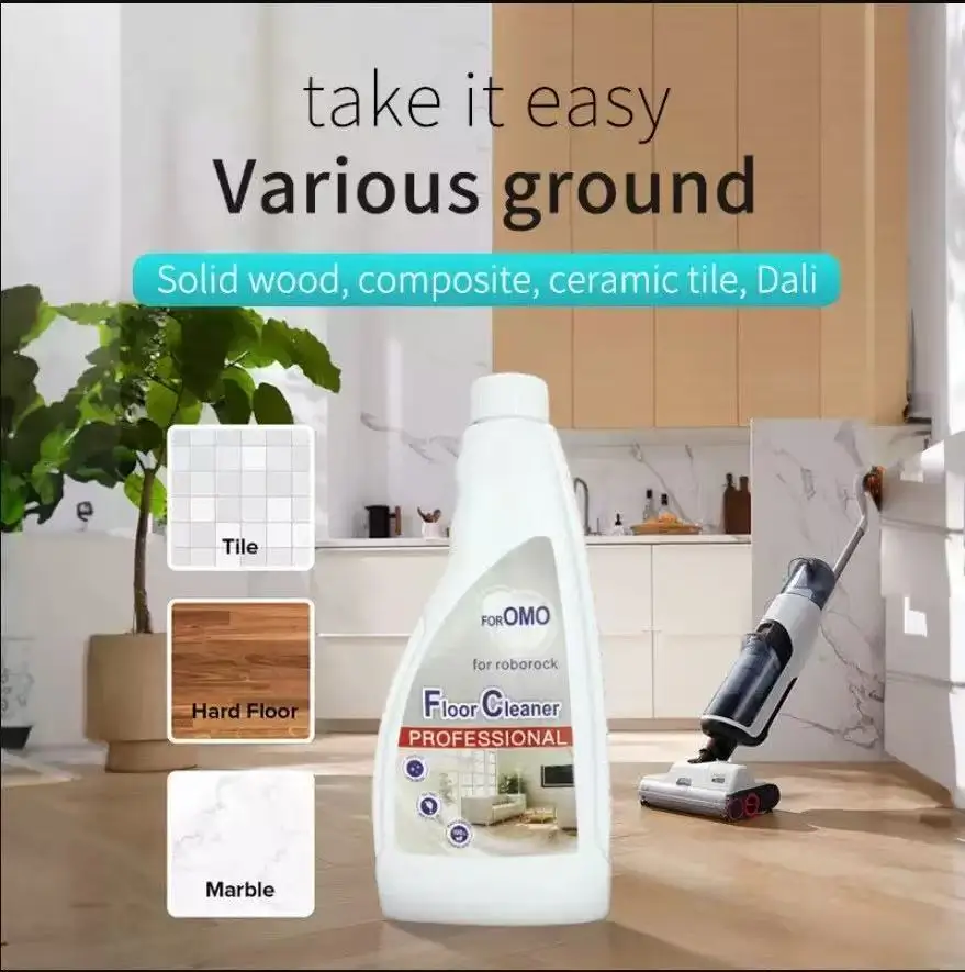 480ML Floor Cleaning Solution For Roborock F25 ACE F25 Ultra / S8 Pro Ultra Vacuum Cleaner Parts Robot Mops Antibacterial OMO