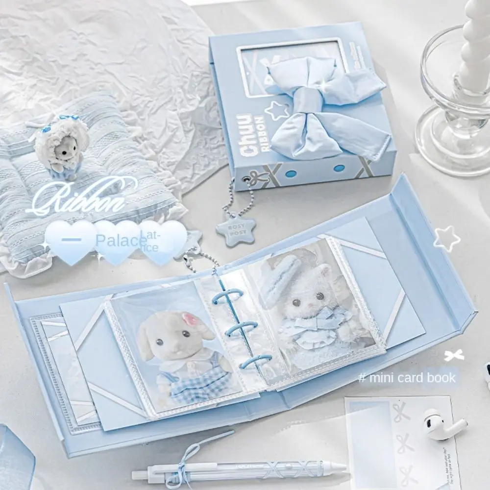 

Bear Photocard Binder Collect Inside Page Loose-leaf Colorful Idol Photo Album Bowknot Cute Idol Photo Card Holder