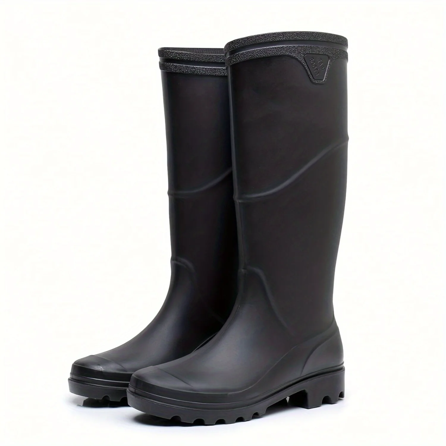 Men's Wear-resistant Waterproof Non-slip High Top Rain Boots for Outdoor Activities