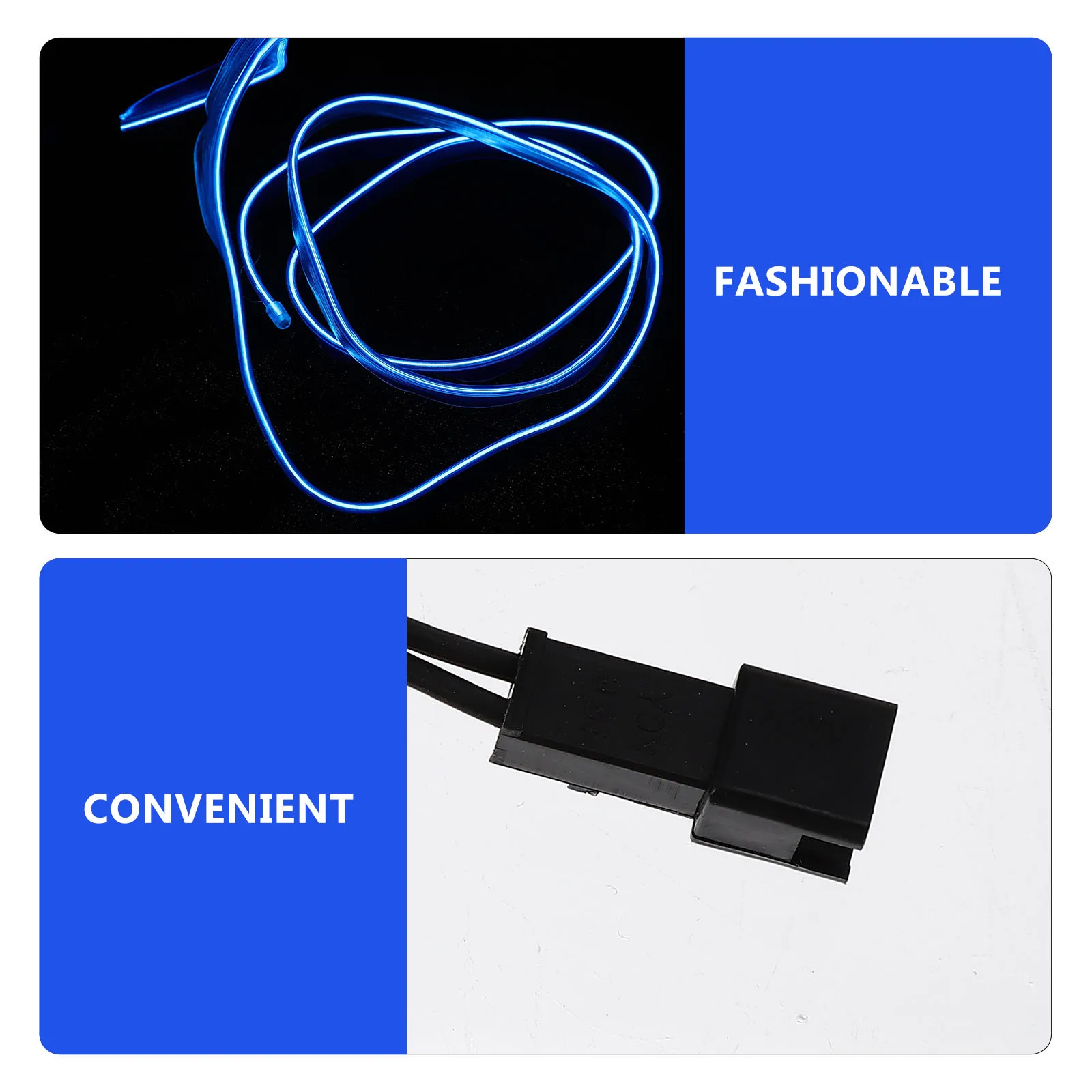 

Led Neon Flexible Waterproof El Wire For Car Interior Clothes Party Decor Diy Ambient Lighting Dance Party Neon Light Rope