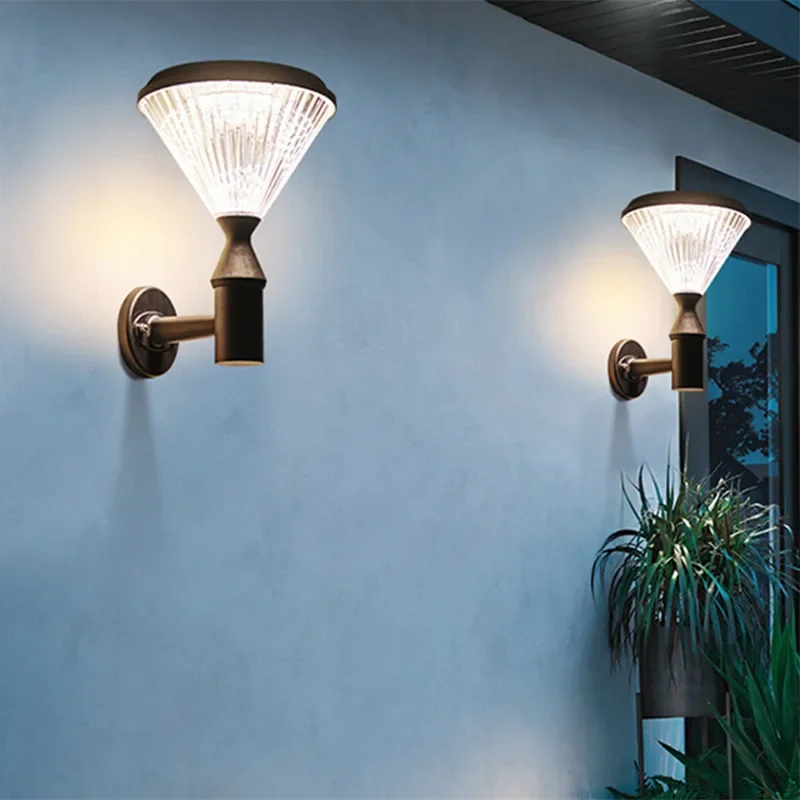ULANI Contemporary Solar Outdoor Wall Lamps Simplicity Waterproof Creative Balcony Hallway Courtyard Villa Gate Hotel