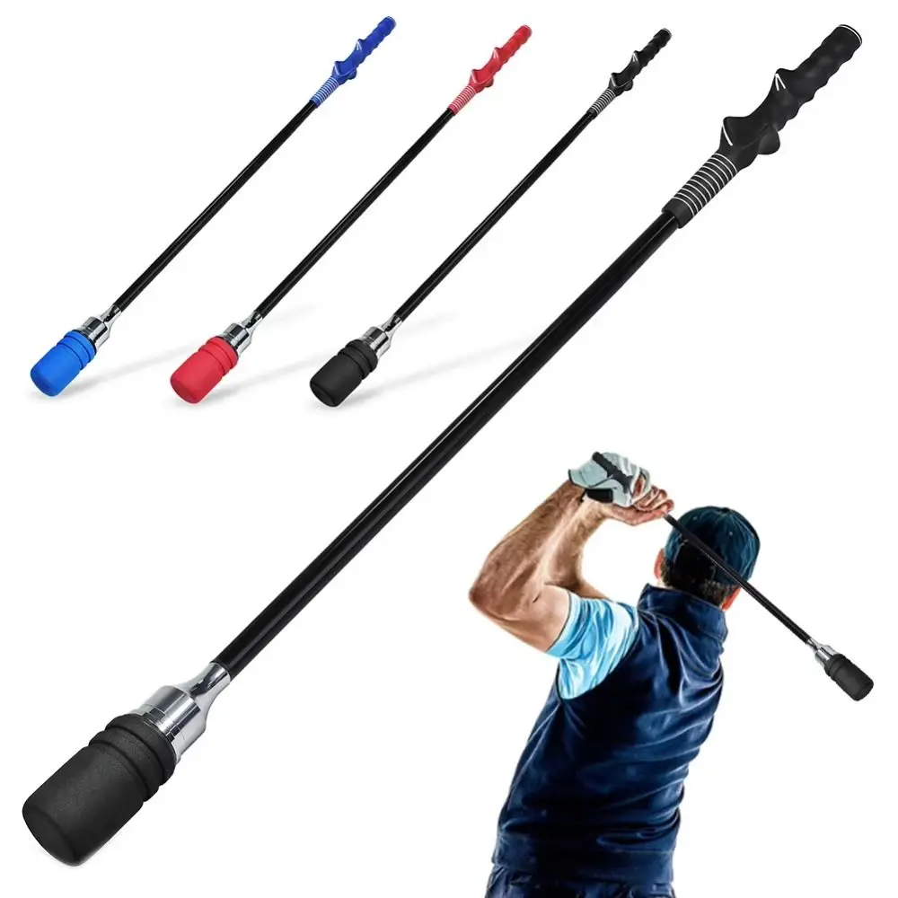 Entrenador de Swing de Golf con sonido de clic de ritmo, eje de Golf, entrenador de Putter largo de Golf multifuncional, ligero y ergonómico