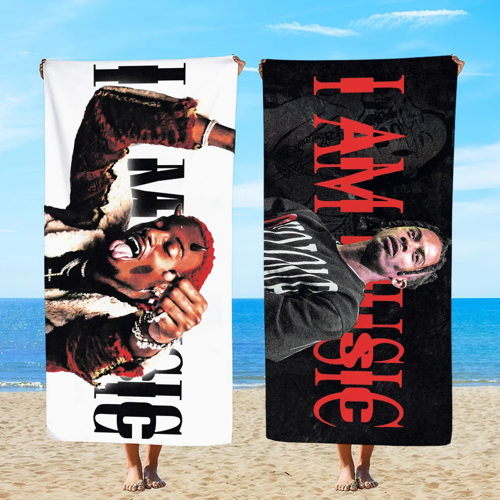 Playboi Carti Music Towel Beach Oversized Soft Ultra Absorbent Quick Drying Large Pool Travel Camping Bathroom
