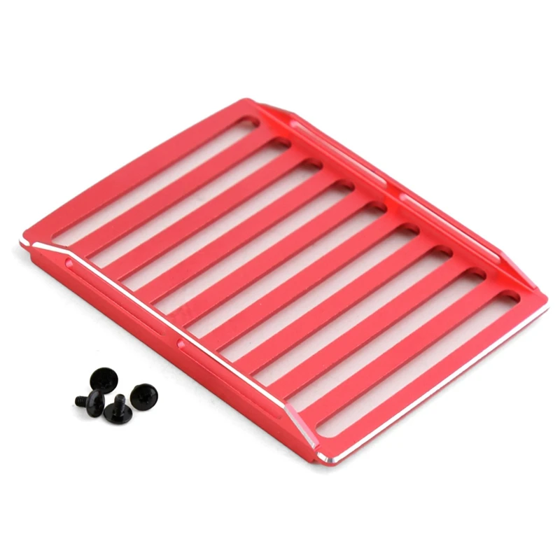 Portaequipajes de Metal para Axial SCX24 JEEP WRANGLER JLU 1/24 coche trepador de control remoto piezas mejoradas rojo