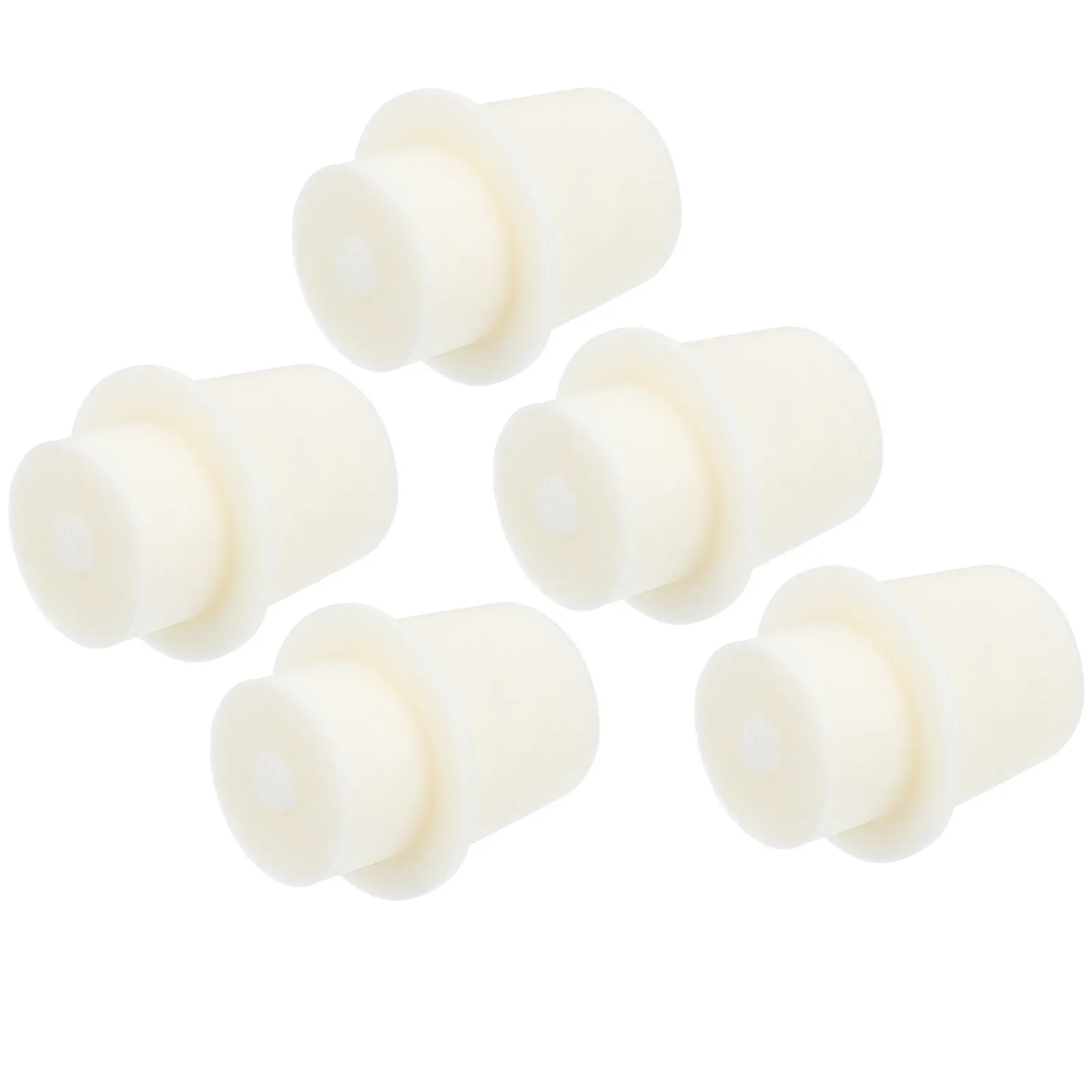 5Pcs High-Grade Silicone Stoppers Triangle Flask Stopper Test Tube Sealers Conical Flask Plugs Multi-Functional Lab Experiment