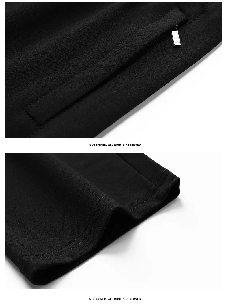 Herren-Trainingsanzüge 2-teiliges Set Stehkragen Reißverschlussjacke Hose mit elastischem Bund Frühling Herbst Freizeitkleidung für Väter mittleren Alters – Detail 17